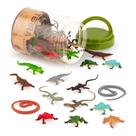 Animal Toys Terra da Battat Lizards Tube 60 peças de mais de 3 anos