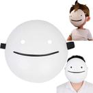 Anime de Halloween unissex Mask Dream White Smile Full Face