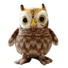 Anime de simulação de boneca de pelúcia de 25 cm de coruja para decoração