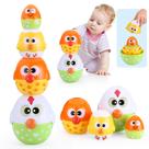 Aninhando e empilhando ovos MOONTOY Chicken Toddler de 1 a 3 anos