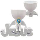 Anjinho da Guarda Nossa senhora do Livramento Jesus 3d Vaso Anjinho da Guarda Nossa senhora do Livramento Jesus 3d Vaso