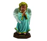 Anjo da Guarda em Oração Azul em Borracha 21cm