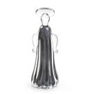 Anjo Em Cristal Murano Cinza - São Marcos 28cm