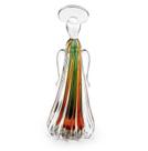 Anjo Em Cristal Murano Esmeralda Com Âmbar - São Marcos 28cm