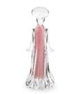 Anjo Em Cristal Murano Rosa - São Marcos 28cm