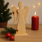 Anjo Grande Natalino Madeira Pinus Artesanato Decoração Natal Batizado Anjo Grande Natalino Madeira Pinus Artesanato Decoração Natal Batizado