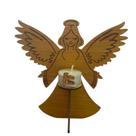 Anjo Porta Vela Mdf 3mm - 18cm Dourado-escuro