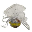 Ankirol, 100 unidades, organza branca transparente, cordão, bolsas de lembrancinhas de 26 cm