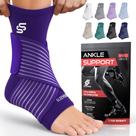 Ankle Brace Sleeve Stars para mulheres e homens, torção no tornozelo roxa Ankle Brace Sleeve Stars para mulheres e homens, torção no tornozelo roxa