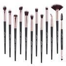 Anmor Conjunto de pincéis - 12 pincéis de maquiagem para base, sombra, pó, blush, corretivo, pincel (preto)