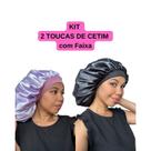 Anny Beleza - Kit 2 Un Touca de Cetim com Faixa Toca de Seda para dormir Anny Beleza - Kit 2 Un Touca de Cetim com Faixa Toca de Seda para dormir