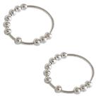 Ansiedade Fidget Ring Anéis femininos giratórios com contas Anel giratório para alívio