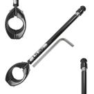Antena Corta Cerol Pipa Linha Anti Fio Inox 6 Estágios Esportiva Proteção Moto Preta