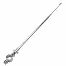 Antena corta pipa 2 estagios para guidão - aluminio - 002001