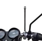 Antena Corta Pipa Moto Retrátil Aço Inox Guidão