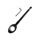 Antena Corta Pipa Moto Retrátil Guidão Anti Linha Preta