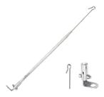 Antena Cromada LR100 Retrovisor Corta-Pipa Retratil 2 Estágios e Reclinavel Com Lamina Cortante Universal Antena Cromada LR100 Retrovisor Corta-Pipa Retratil 2 Estágios e Reclinavel Com Lamina Cortante Universal