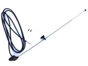 Antena De Coluna 3 Estágios Cromada Van Topic Towner Mitsubishi L200 Suzuki Samurai