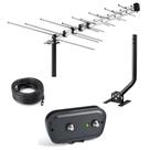Antena de TV Cekay UHD-3968 Yagi externa com pré-amplificador
