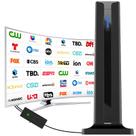 Antena de TV Digital ApexWaveTV 7 polegadas para uso interno, 360, longo alcance