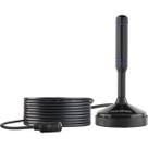 Antena digital aquario dtv-150 com cabo 5m vhf/uhf/fm/hdtv