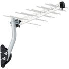 Antena Digital Externa Log Para Tv Hdtv/uhf/4k 12dbi 20 Elementos Com Kit De Instalação Lu-20-plus
