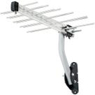 Antena Digital Externa Log Tv 12dbi 20 Elem. Kit Inst.