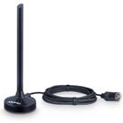 Antena digital hdtv cabo com 2,5 metros conector f macho vhf/uhf/fm/hdtv/4k dtv-100p - AQUARIO