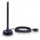 Antena digital interna aquario dtv 100p hdtv 4k cabo 2,5m 5x1