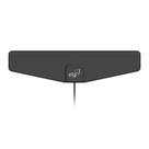 Antena Digital Interna Fit, 4K HDTV UHF VHF FM, 6dB de Ganho, Cabo 2,5 metros, Fina, Preta, HDTVSLIM50, ELG
