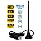 Antena Digital Interna Full Hdtv 4k 8k 10k Cabo Coaxial 1,5m