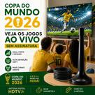 Antena Digital Interna HDTV UHF VHF Cabo 3m Base Magnética