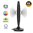 Antena Digital Interna TV Aberta Canais Programas Full HD 4K VHF UHF FM HDTV Multivisão Antena Digital Interna TV Aberta Canais Programas Full HD 4K VHF UHF FM HDTV Multivisão