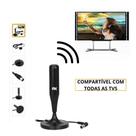 Antena Digital Multifuncional HDTV Interna Externa Cabo 1.8m e Base Magnética