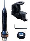 Antena Enfeite Mola Black Preta 1,47mts Anti Furto Suporte Calha Grade