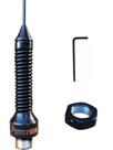 Antena Enfeite Mola na Base Black Preta 1,47m Anti Furto