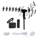 Antena externa Five Star HD TV, alcance de 200 milhas, rotação de 360