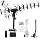 Antena HDTV digital amplificada externa de cinco estrelas, 200 milhas