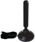 Antena Interna Digital de Alto Desempenho 4k 8k Hdtv Uhf Fm, base c/ imã - IS 7500CX - cabo 2,5 mts.