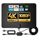 Antena Interna HDTV GEARit de Largo Alcance 4K 1080P Cabo de 3 m
