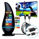 Antena Interna Para Tv Digital Amplificada 1080 Hdtv 4k Cabo 3m