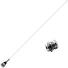 Antena Móvel Aço Inox Estética Enfeite Decorativa 1,50 Metros + Parafuso de Fixação Aquário
