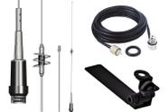 Antena Móvel Dual Band 86cm Ap0191 Suporte Caminhonete S10 Hilux Ranger Strada L200 Saveiro Montana Cabo 5,5 Metros