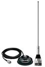 Antena Móvel Inox Vhf 1/4 Aviação 71cm + Suporte Magnético Cabo 4 metros Antena Móvel Inox Vhf 1/4 Aviação 71cm + Suporte Magnético Cabo 4 metros