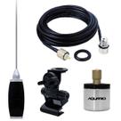 Antena Móvel PX 1,40 Metros Mini Maria Mole Marinox B-2005p + Suporte Bi-Articulado + Cabo 5,5 Metros com Conectores + Adaptador UHF para PX