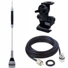 Antena Móvel Px 67cm B-2050 Cabo Coaxial 3,5m Conectores Suporte Bi-Articulado Porta Malas Aquário