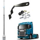 Antena Móvel Px Inox 2,70 metros Alongador 60cm Suporte Dianteiro Carona Nova Scania Antena Móvel Px Inox 2,70 metros Alongador 60cm Suporte Dianteiro Carona Nova Scania