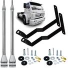 Antena Móvel Px Inox Maria Mole 2,70 metros Alongador 60cm Volkswagen Fuscão Worker Titan Parafusos Anti-Furto