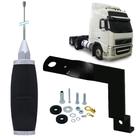Antena Móvel Px Maria Mole 2,70 metros Suporte Dianteiro Carona Capo Volvo Fh Chinesinho Parafusos Anti-Furto0