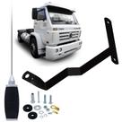 Antena Móvel Px Marinox 1,40mts B2005p + Suporte Dianteiro Volkswagen Titan Lado Esquerdo Motorista